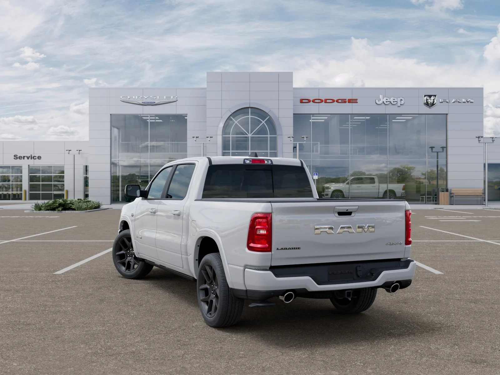 New 2026 Bright White Clear-Coat Exterior Paint RAM Laramie image 30