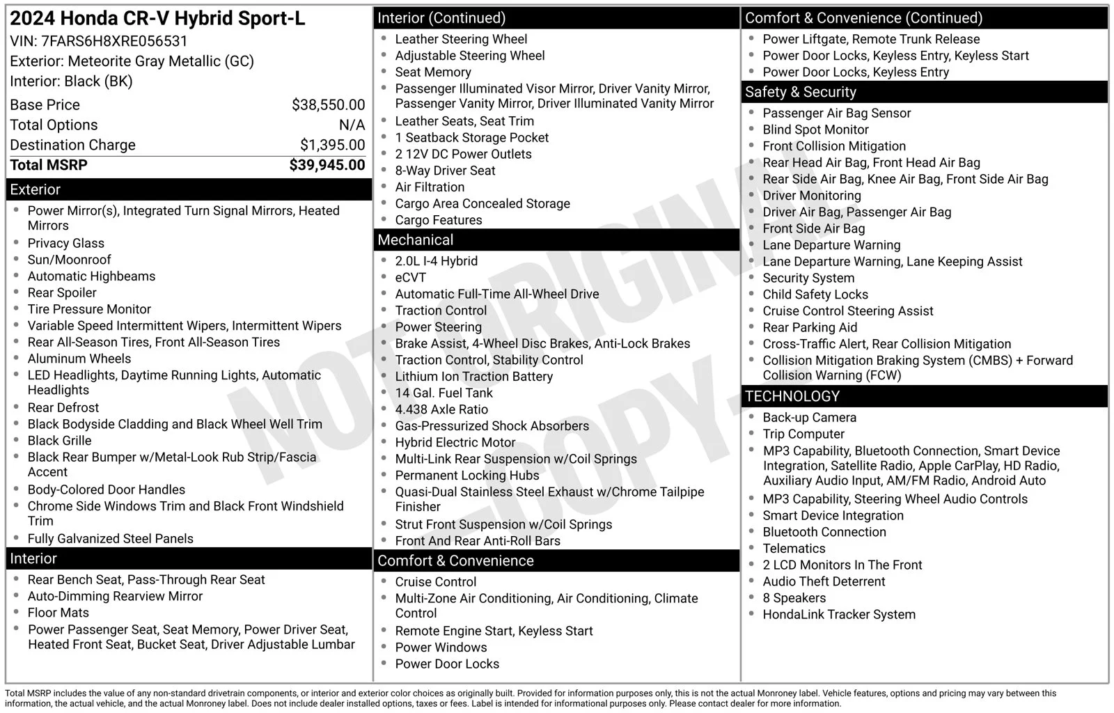 Certified Used 2024 Gray Honda Sport-L image 10