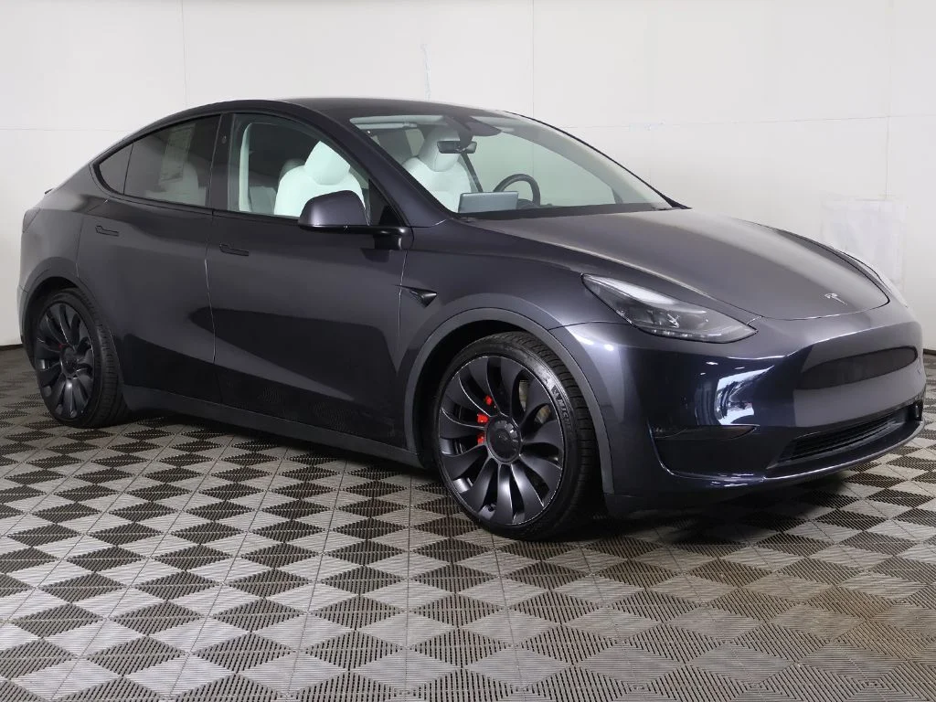 Used 2024 Gray Tesla Performance image 49