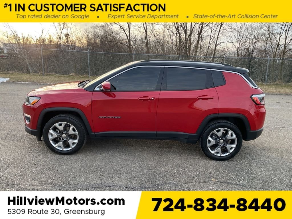 Certified 2021 Jeep Compass Limited with VIN 3C4NJDCB7MT565944 for sale in Greensburg, PA