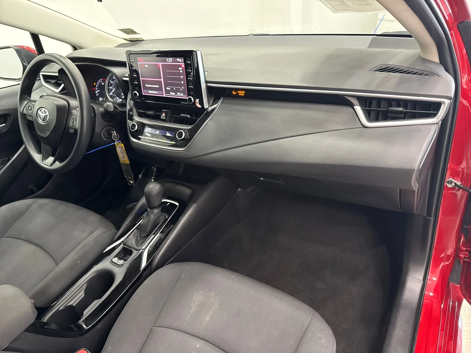 Used 2021 Barcelona Red Metallic Toyota LE image 42