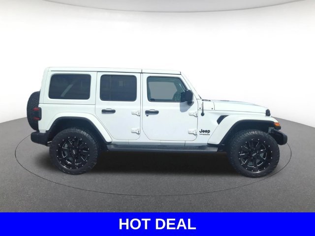 Used 2021 White Jeep Unlimited Sahara Altitude image 9