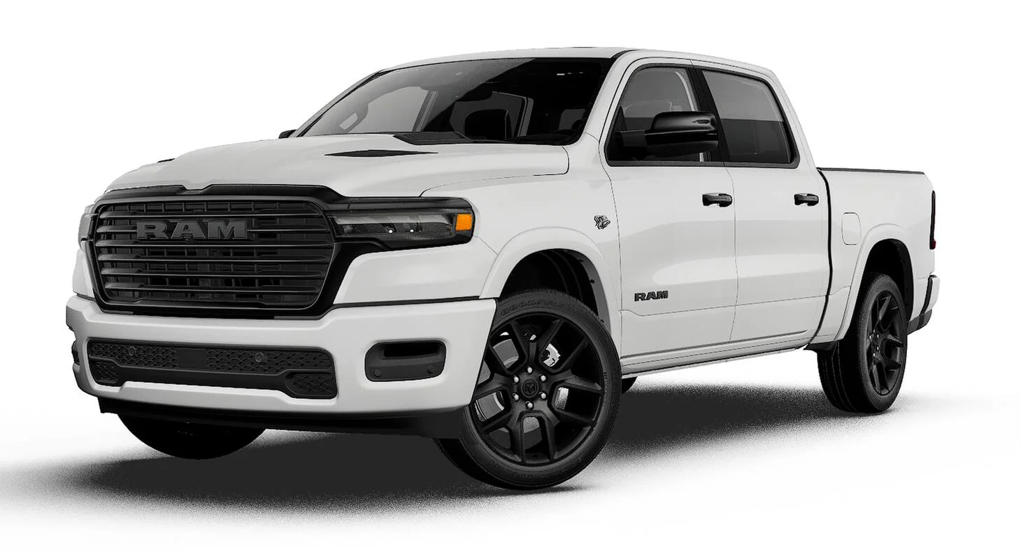 New 2027 Bright White Clear-Coat Exterior Paint RAM LARAMIE image 1