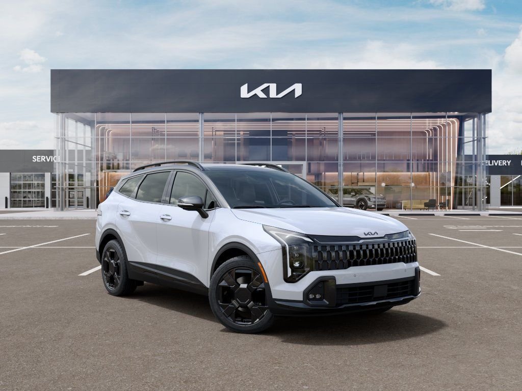 New 2027 Glacial White Pearl / Black Ro Kia X-Line image 1