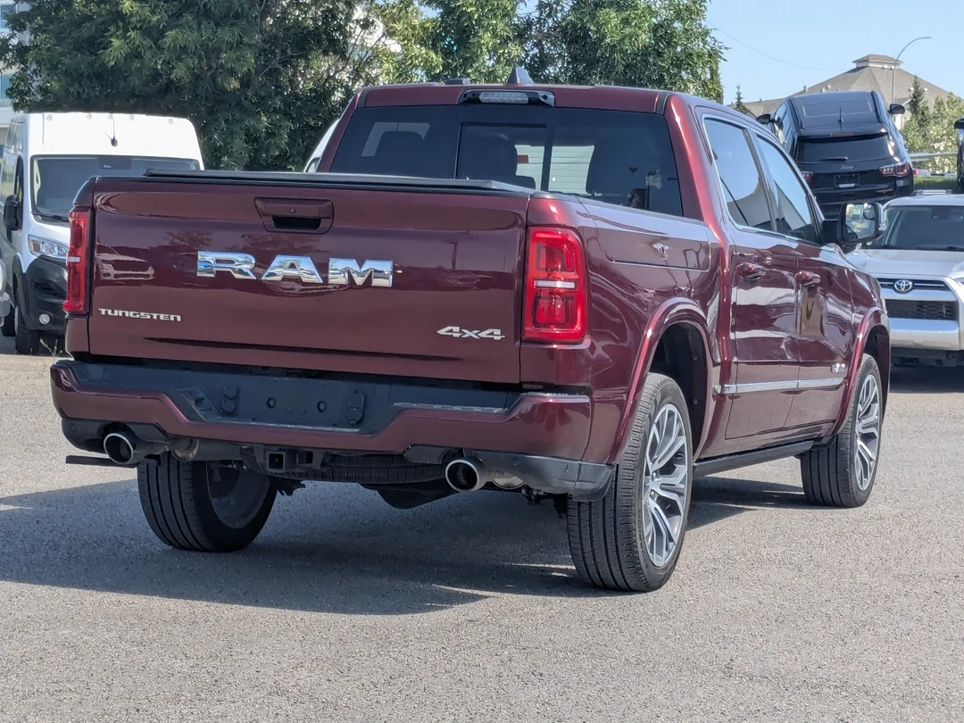 Certified Used 2025 Red RAM Tungsten - - 4x4 - Indigo Sea Salt Leather - Bed Utility Grp - Trailer Pkg & More! image 8