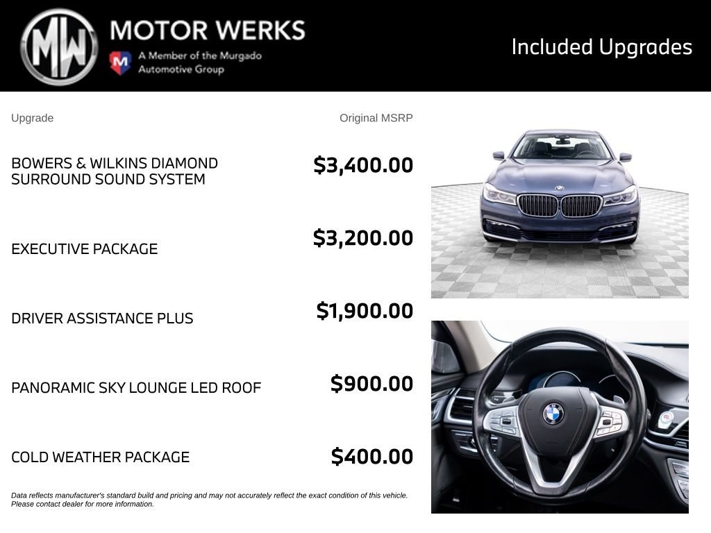 Used 2016 Gray BMW 750i xDrive image 4