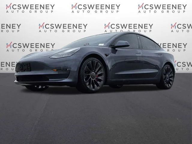 Used 2023 Gray Tesla Performance image 1