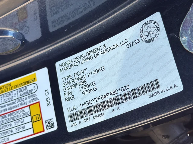 Used 2023 Gray Honda Touring image 19