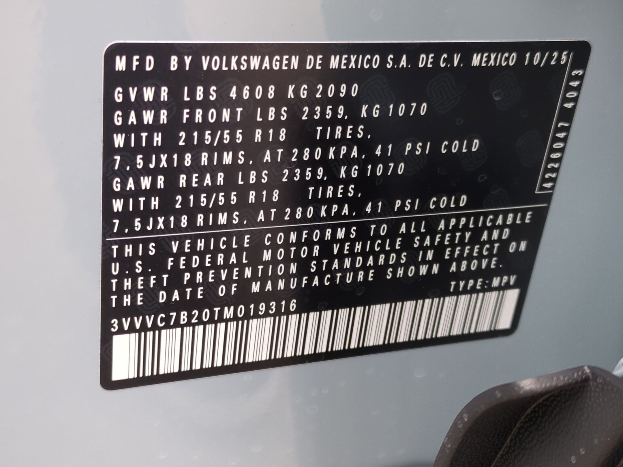 New 2026 Monument Gray Volkswagen SE image 19
