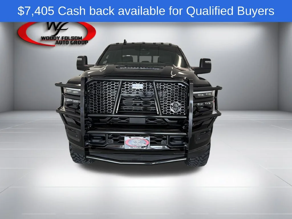 New 2026 Diamond Black Crystal Pearl-Coat Exterior Paint RAM Laramie image 2
