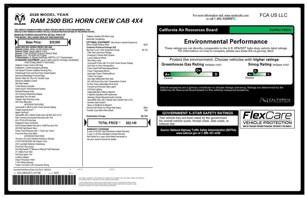 Certified Used 2026 Silver Ram Big Horn image 2
