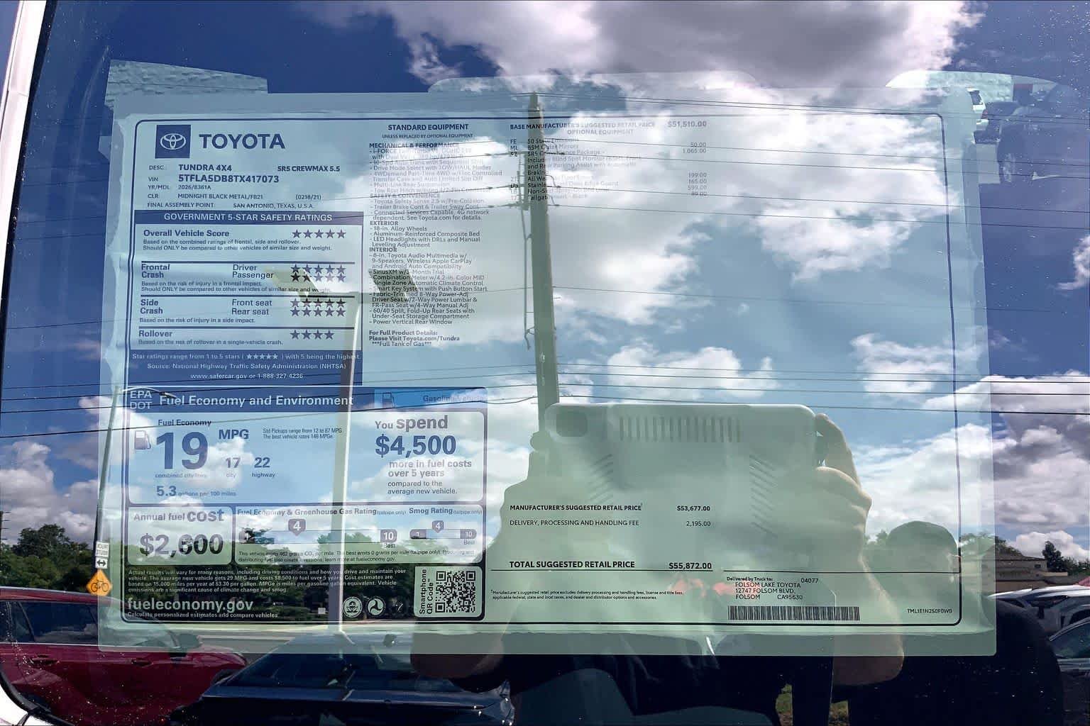 New 2026 Midnight Black Metallic Toyota SR5 image 21
