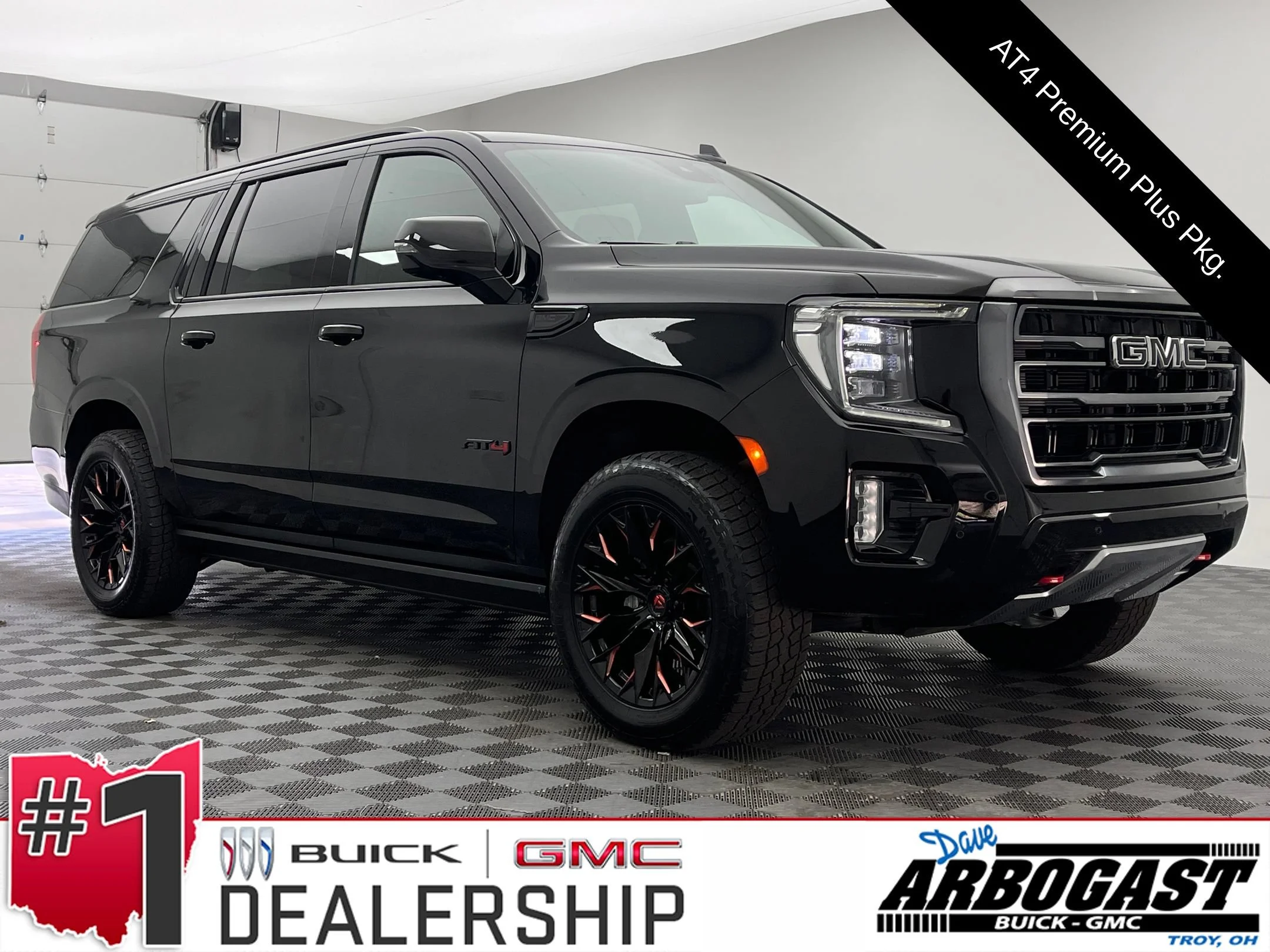 Used 2023 ONYX BLACK GMC AT4 image 1