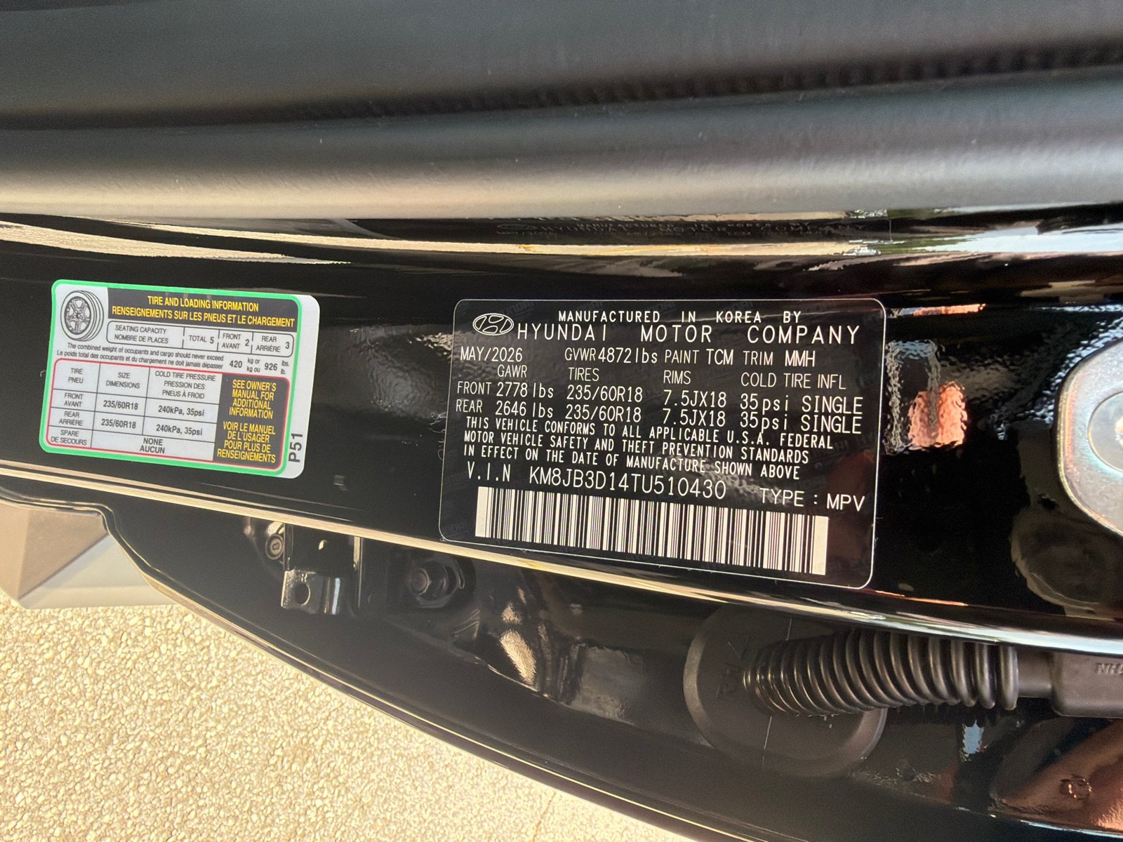 New 2026 Ash Black Hyundai SEL image 29