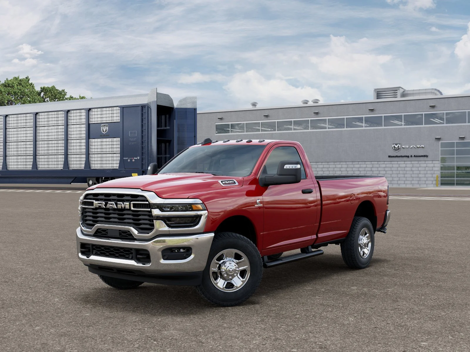 New 2026 Flame Red Clear-Coat Exterior Paint RAM Tradesman image 27
