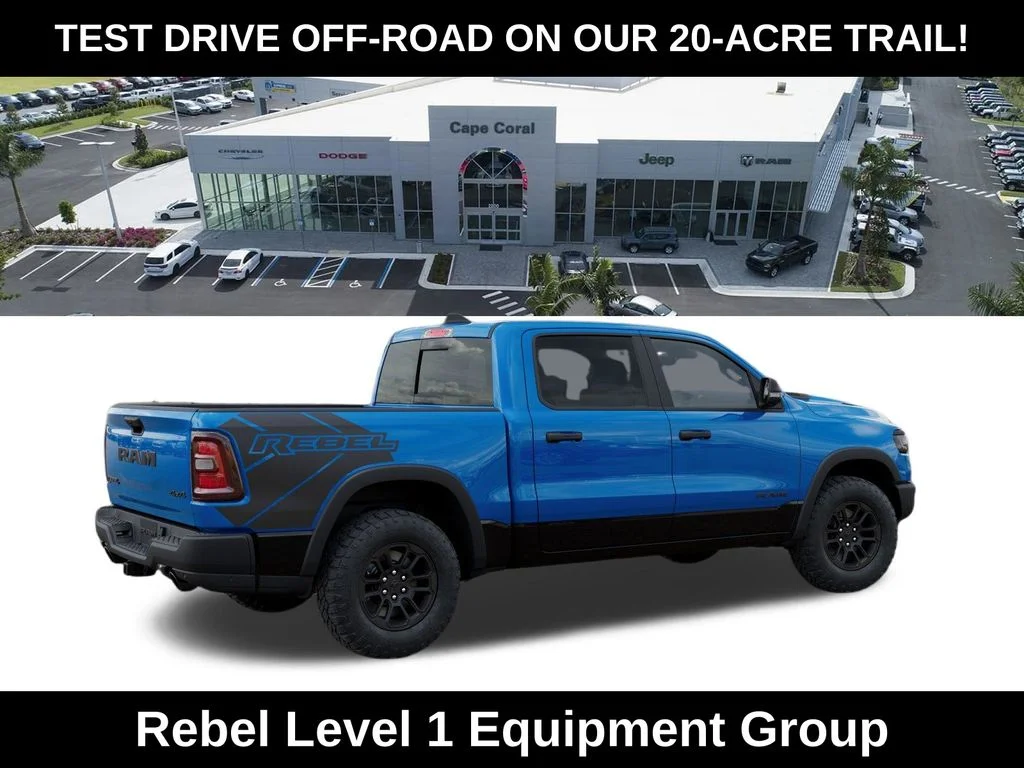 New 2026 Hydro Blue Pearl-Coat Exterior Paint RAM Rebel image 4