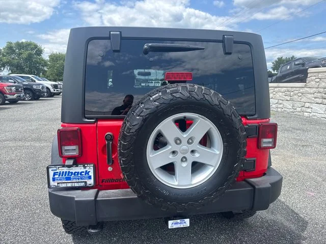 Used 2017 Firecracker Red Clearcoat Jeep Unlimited Sport image 4