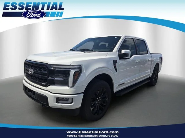 Used 2024 White Metallic Ford Lariat image 1