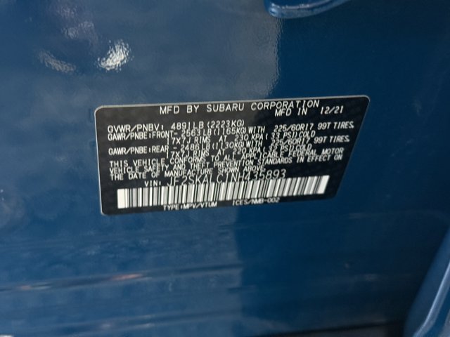 Used 2022 Geyser Blue Subaru Wilderness image 28