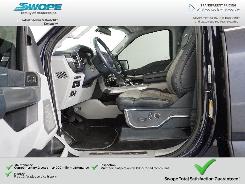 Used 2023 Antimatter Blue Metallic Ford Limited image 17