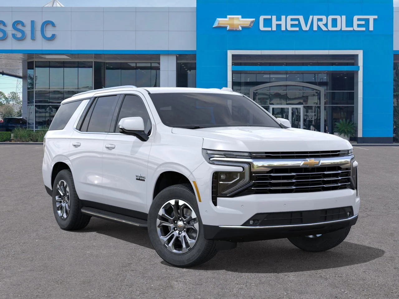 2026 Chevrolet Tahoe LT White at Classic Elite Chevrolet Hwy 6