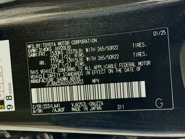 Used 2025 Black Lexus 550 Luxury+ image 33