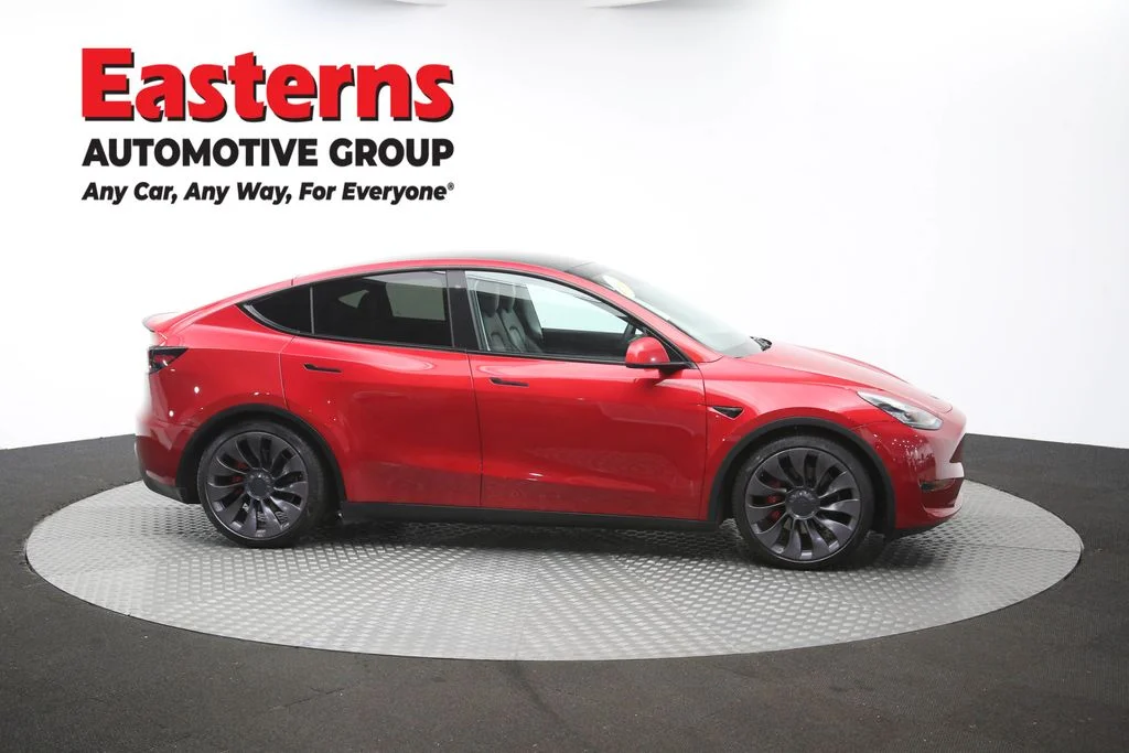 Used 2020 Red Tesla Performance image 41