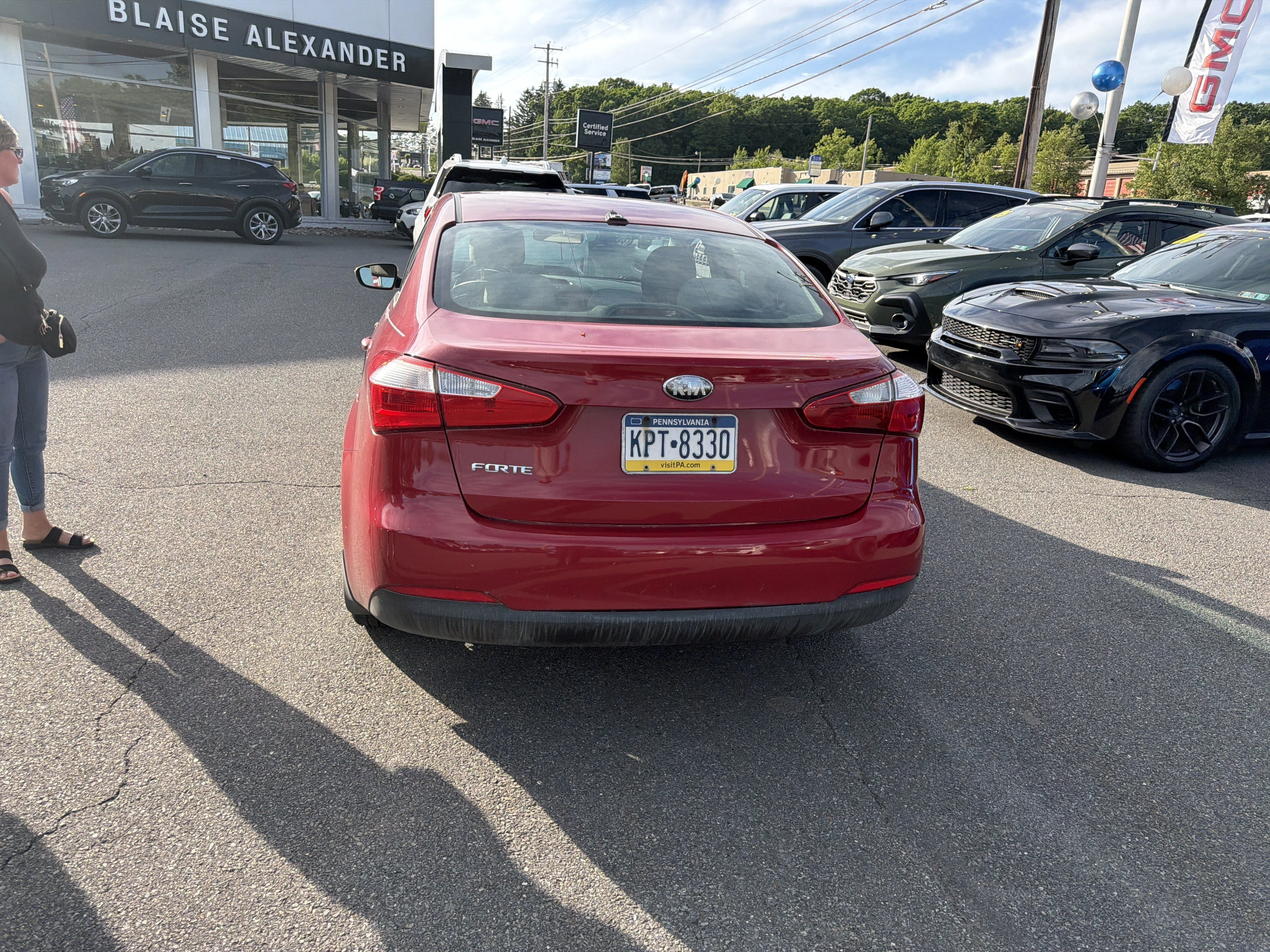 Used 2014 Crimson Red Kia LX image 5