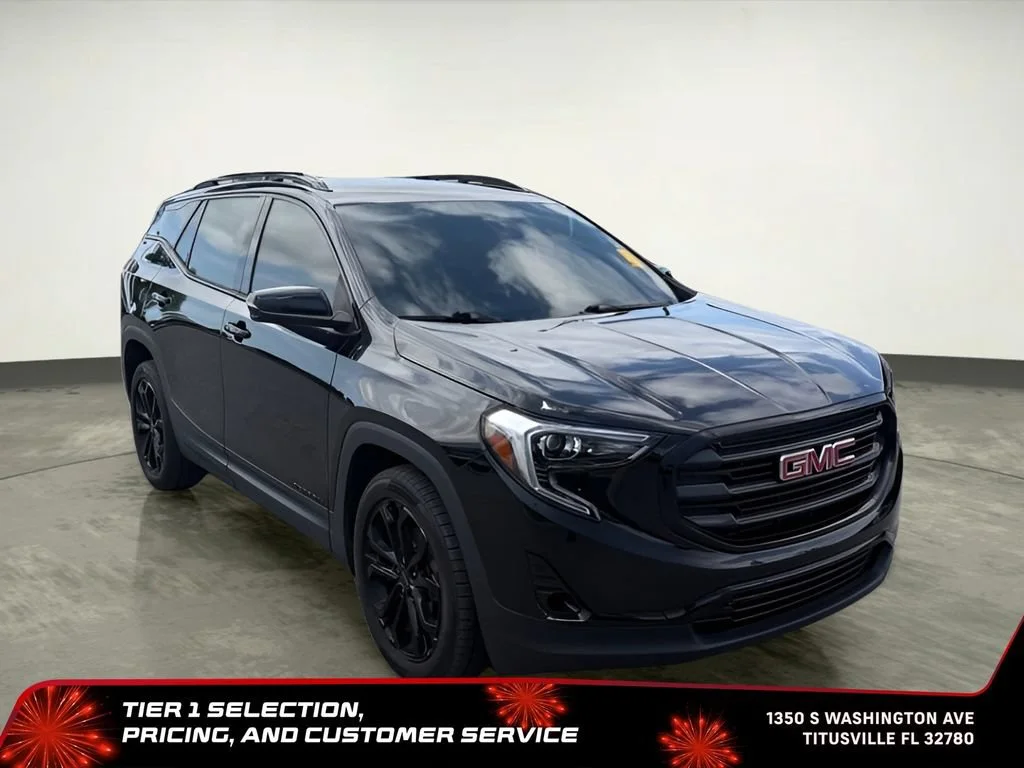 Used 2021 EBONY TWILIGHT METALLIC GMC SLT image 22