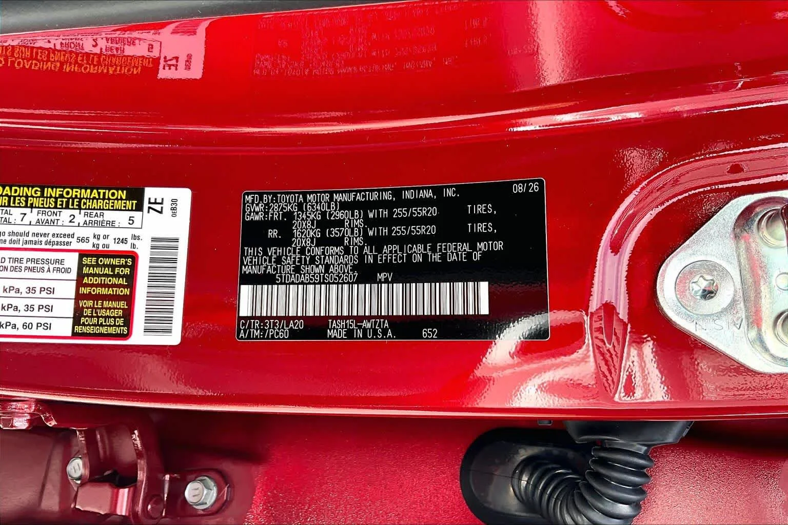 New 2026 Ruby Flare Pearl Toyota Hybrid MAX Platinum image 22