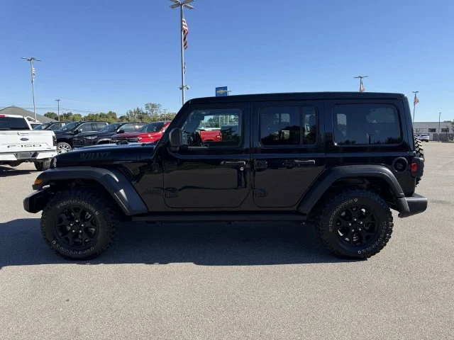 Used 2021 Black Clearcoat Jeep Unlimited Willys image 9
