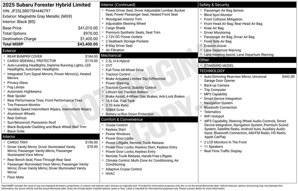 Certified Used 2025 Gray Subaru Limited image 10