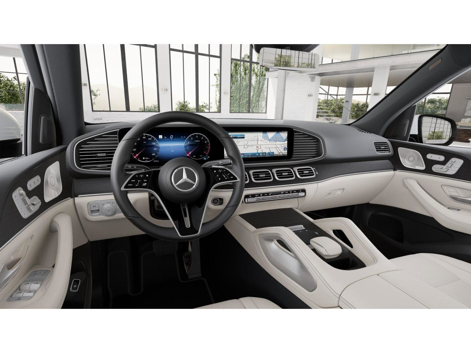 New 2026 MANUFAKTUR Moonlight White Metallic Mercedes-Benz GLE 350 image 3