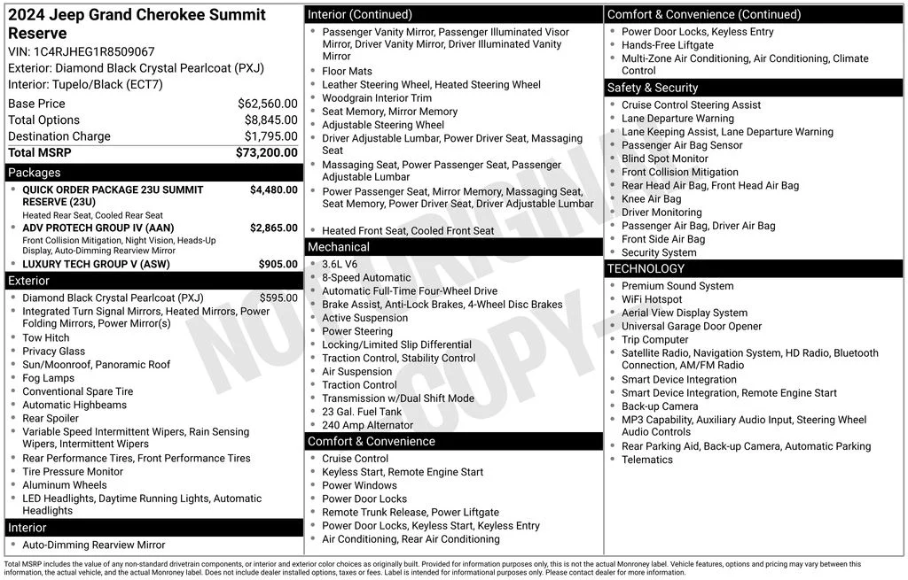 Used 2024 Black Jeep Summit image 36