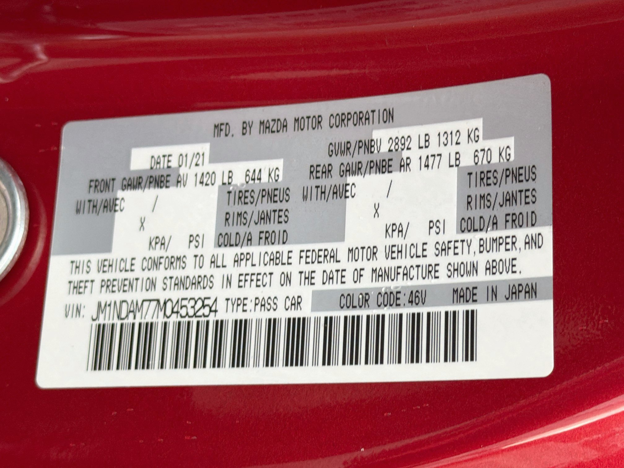 Used 2021 Soul Red Crystal Metallic Mazda Grand Touring image 37