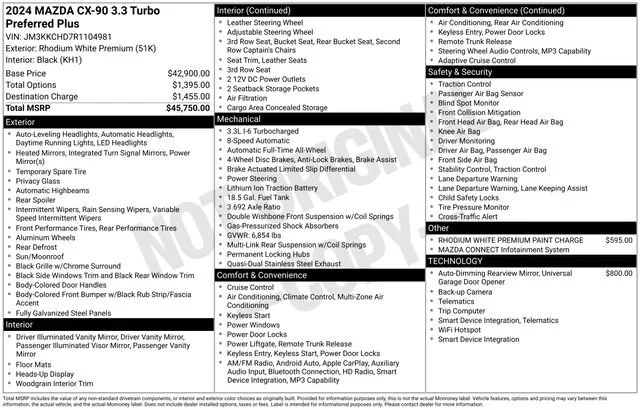 2024 Mazda CX-90 Turbo Preferred Plus Package - Photo 33