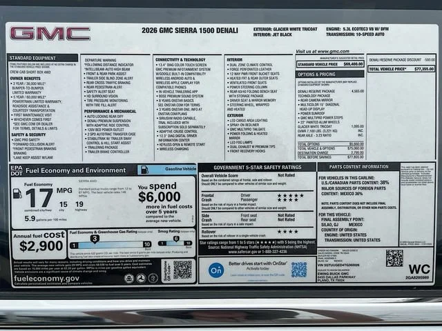 New 2026 Glacier White Tricoat GMC Denali image 21