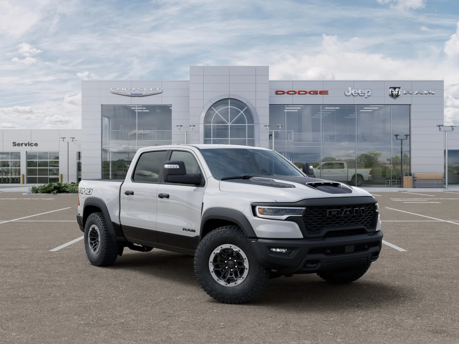 New 2026 Bright White Clear-Coat Exterior Paint RAM RHO image 5