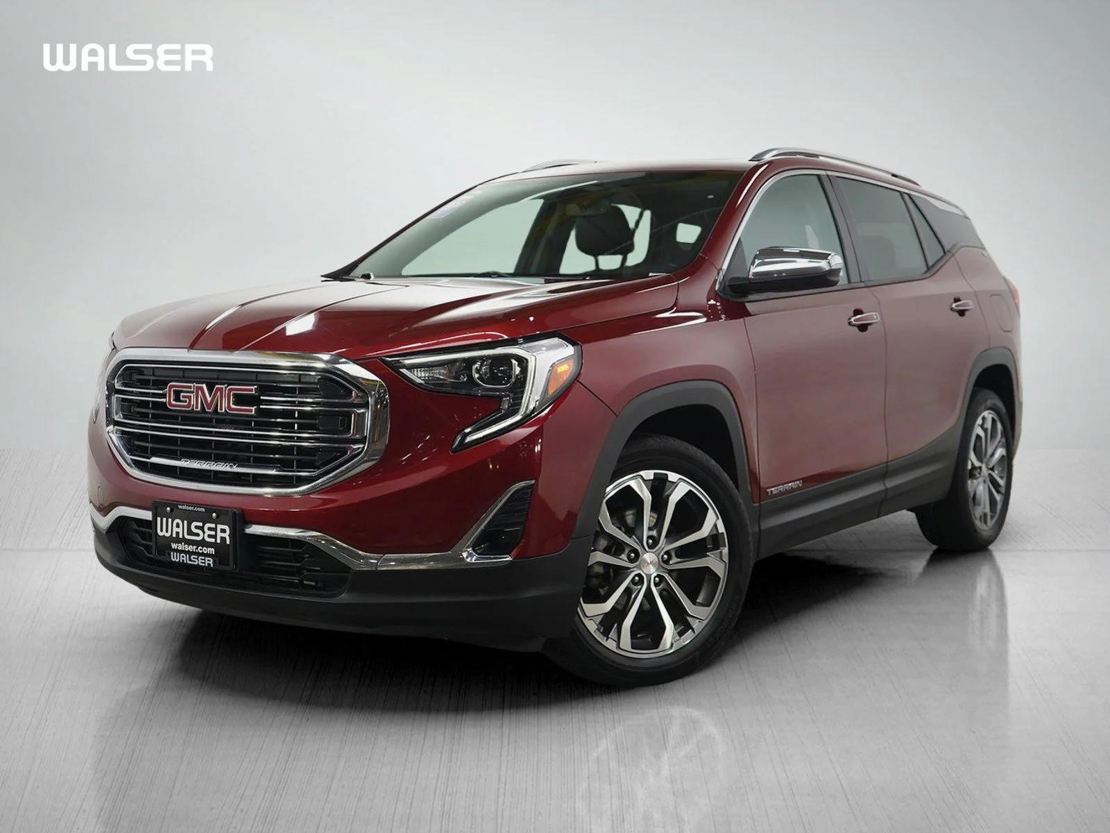 Used 2019 RED QUARTZ TINTCOAT GMC SLT image 1