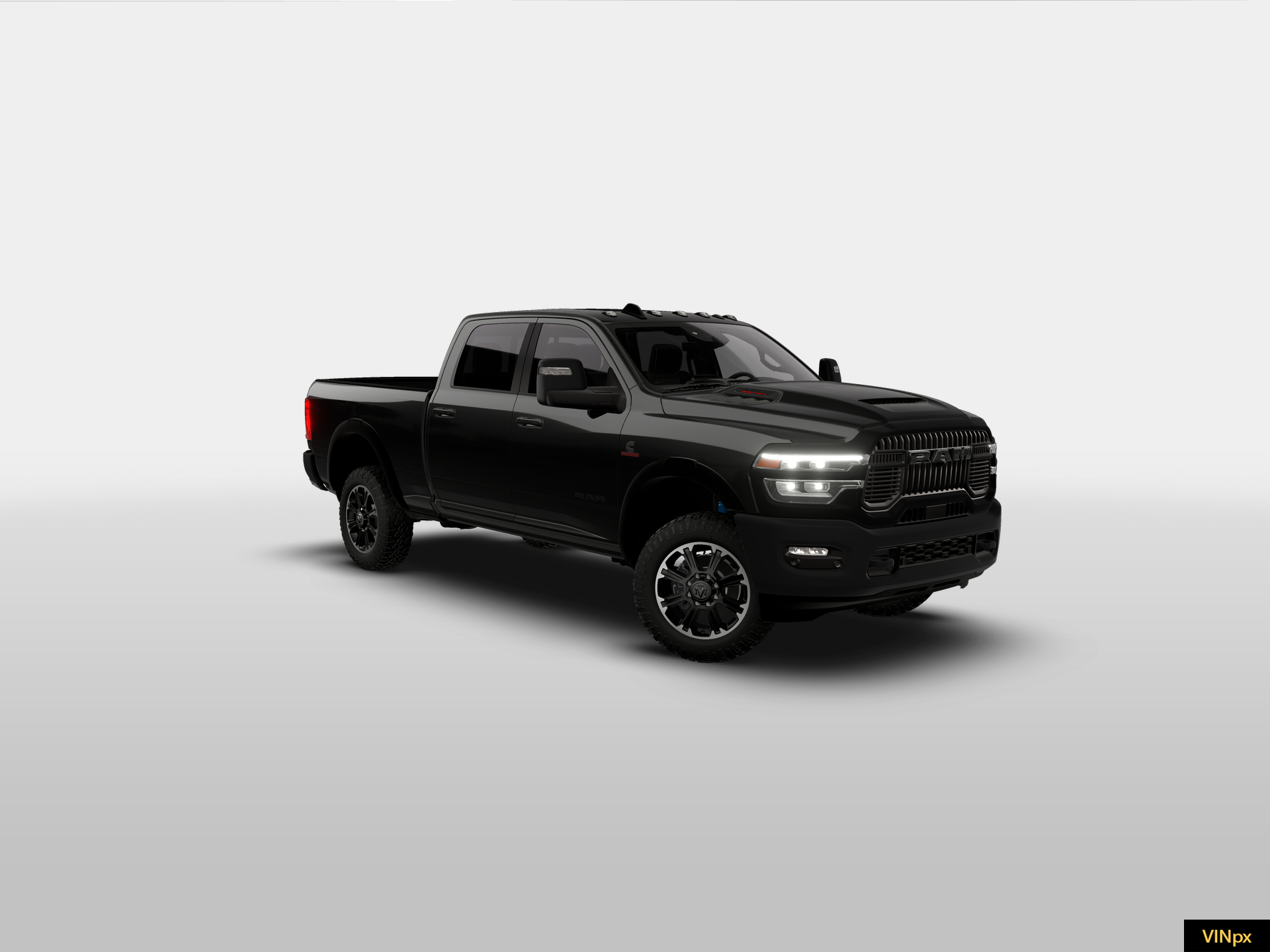 New 2026 Diamond Black Crystal Pearl-Coat Exterior Paint RAM REBEL image 8
