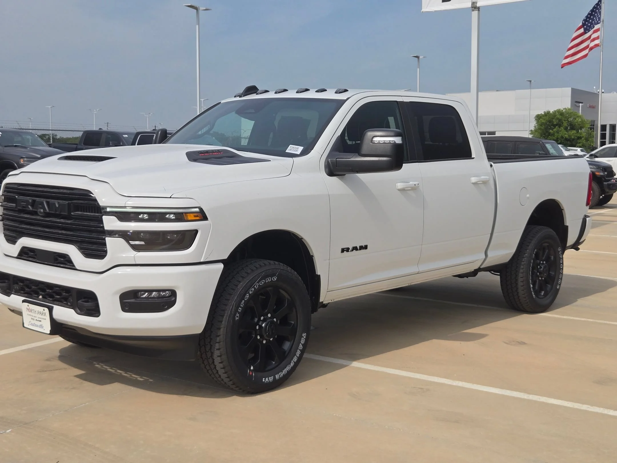 New 2026 Bright White Clear-Coat Exterior Paint RAM Laramie image 7