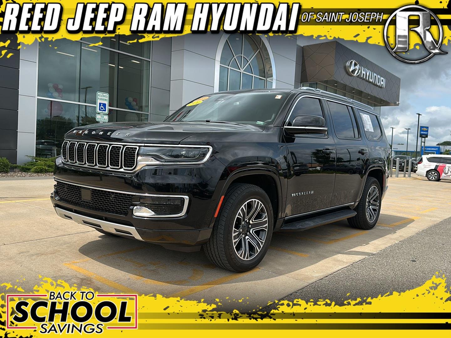 Used 2024 Diamond Black Crystal Pearlcoat Jeep Series II image 1