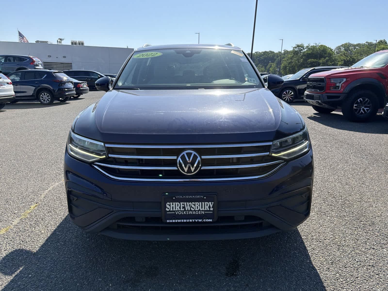 Used 2022 Atlantic Blue Metallic Volkswagen SE image 8