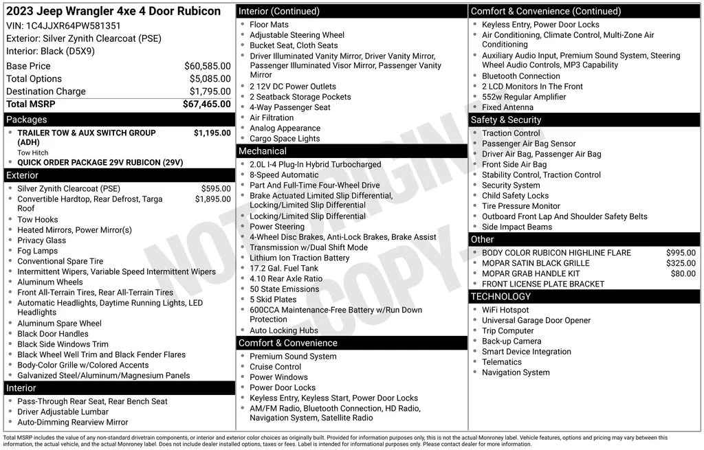 2023 Jeep Wrangler 4xe Rubicon 4XE's photo