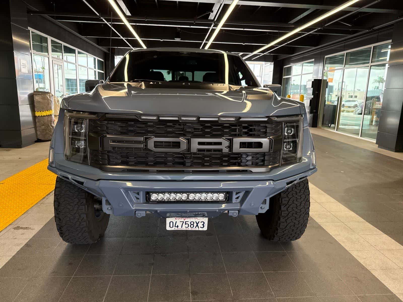 Used 2023 Azure Gray Metallic Tri-Coat Ford Raptor image 5