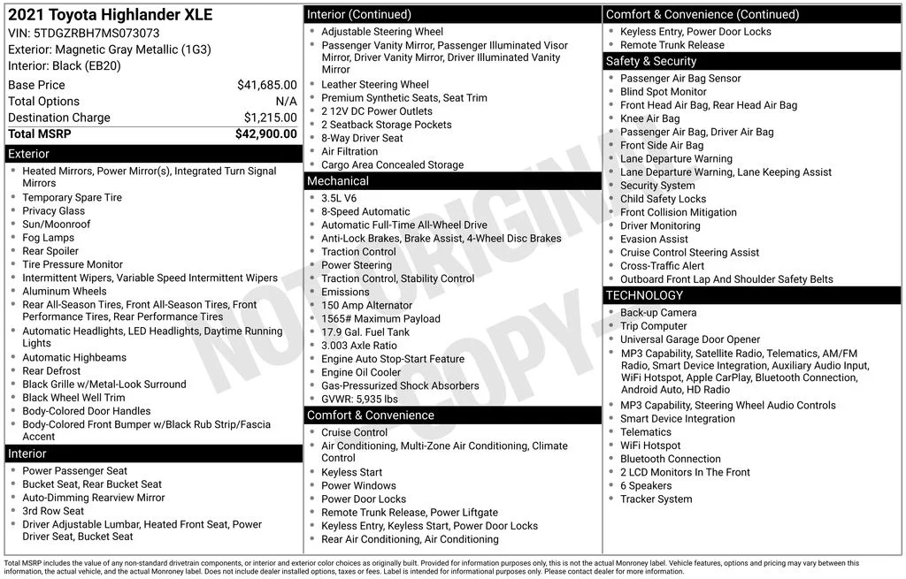 Certified Used 2021 Gray Toyota XLE image 30