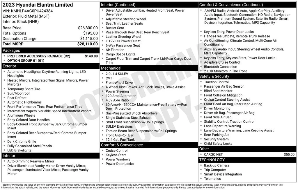 Used 2023 Silver Hyundai Limited image 6
