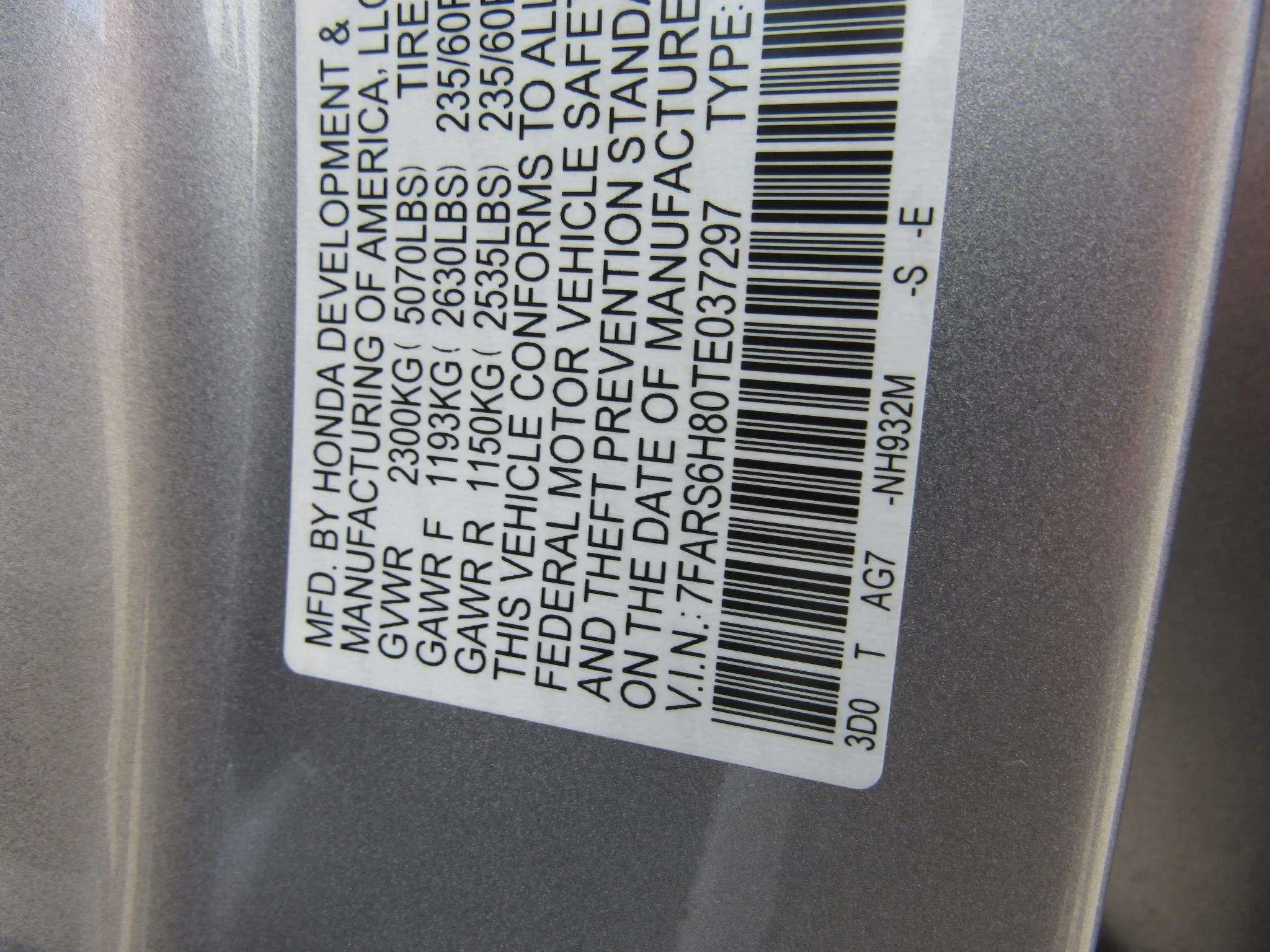 Certified Used 2026 Solar Silver Metallic Honda AWD Sport-L Hybrid image 63