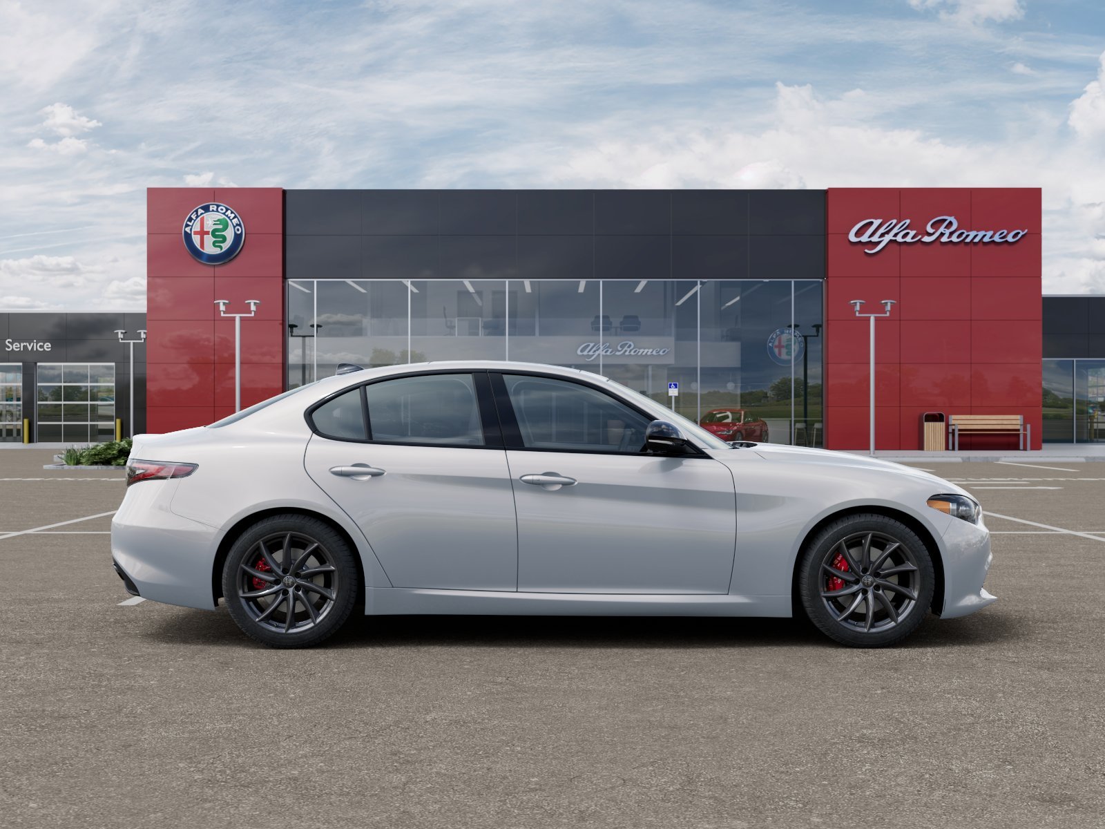New 2025 Moonlight Gray Metallic Exterior Paint Alfa Romeo Base image 62