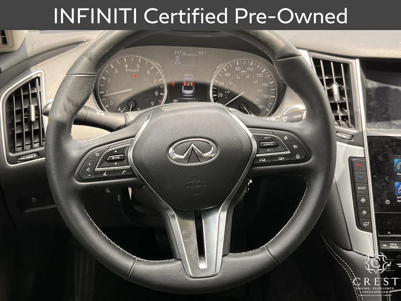 Certified Used 2023 Black Obsidian INFINITI LUXE image 12